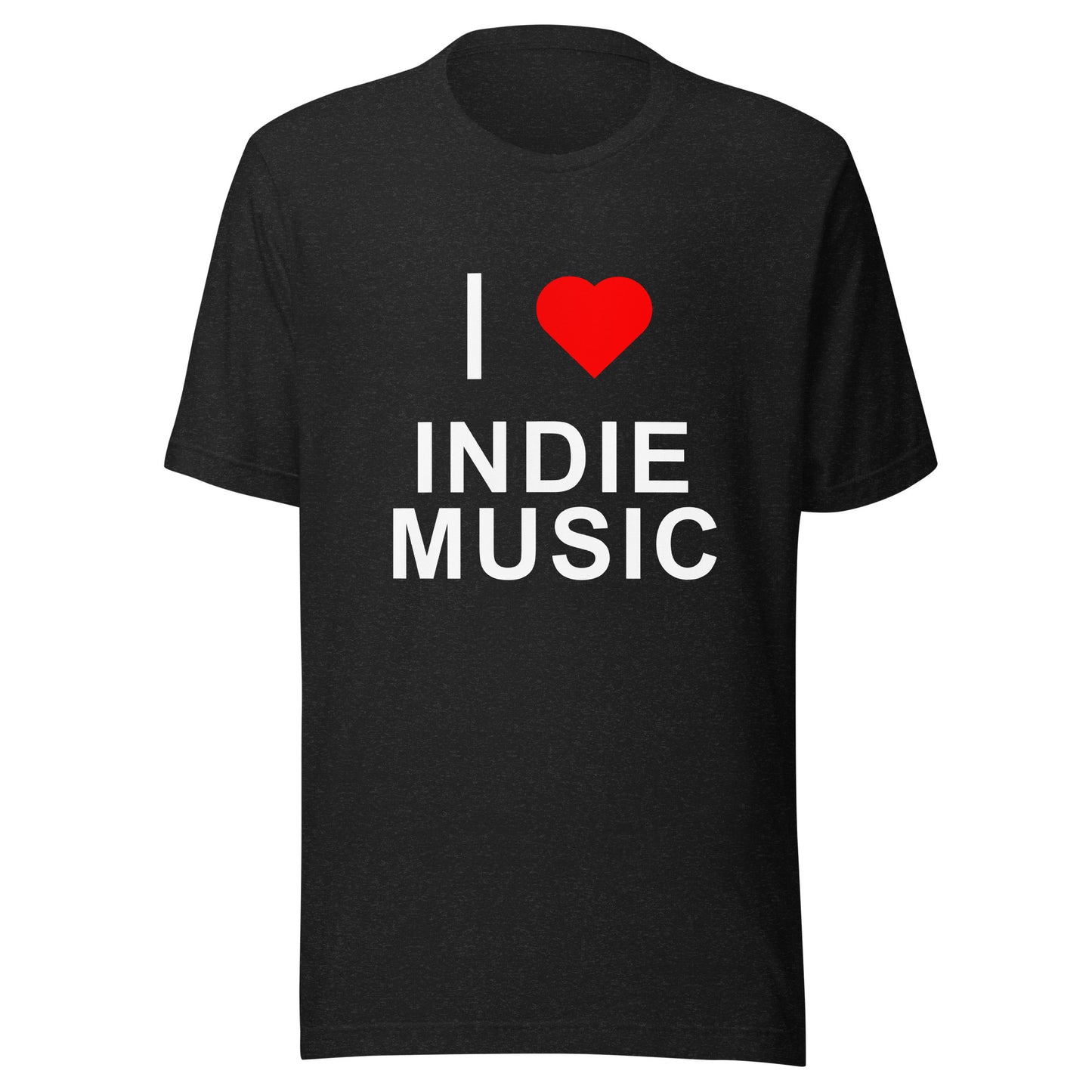 "I Love Indie Music" Unisex t-shirt black